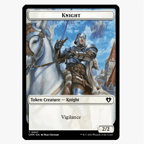 Token - Knight (0007) // Treasure (0048) - Foil